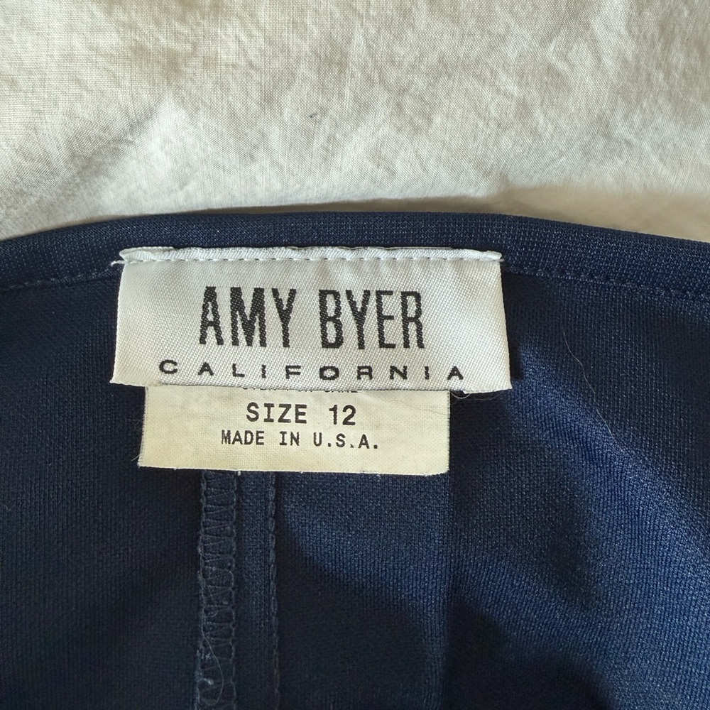 Amy Byer Vintage Navy Blue Activewear Dress - Picture 3 of 6